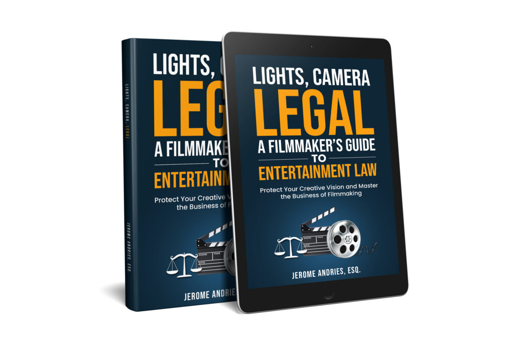 Lights, Camera, Legal Paperback and Kindle Cover Mockup
